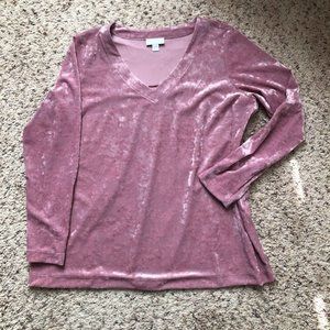 Velour V-Neck Tunic by J. Jill